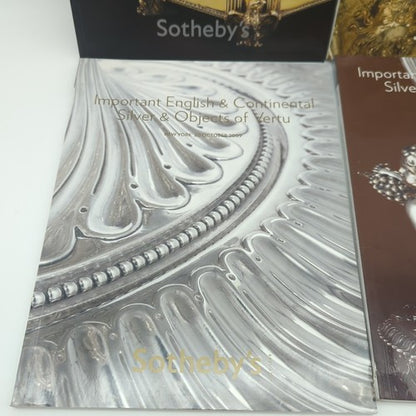 4x Sotheby's Auction Catalogues English Continental Silver,Objects Vertu 2008-09