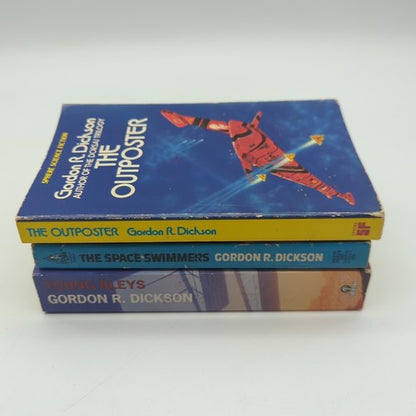 3x Gordon R Dickson Science Fiction Bundle, Vintage Sci-Fi Pulpfiction Outposter by Gordon R. Dickson