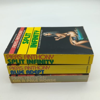 3x Piers Anthony Spilt Infinity Trilogy Science Fiction Bundle, Vintage Sci-Fi by Piers Anthony