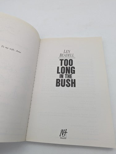 Too Long In The Bush by Len Beadell (Paperback, 1965) Australiana Outback Travel by Len Beadell