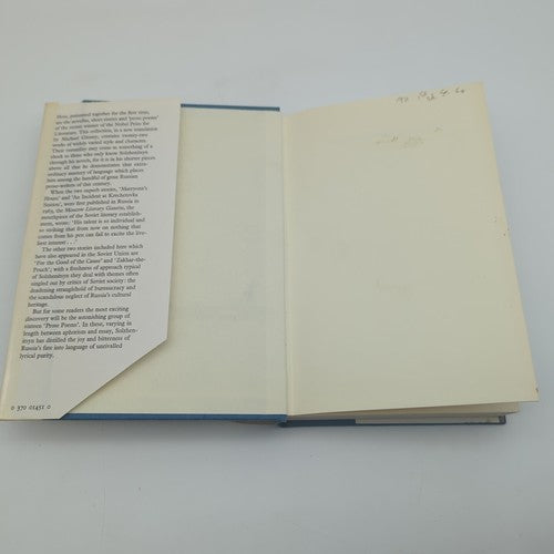 Stories & Prose Poems by Aelxander Solzhenitsyn (Hardcover, 1971) 1st Edition by Aelxander Solzhenitsyn