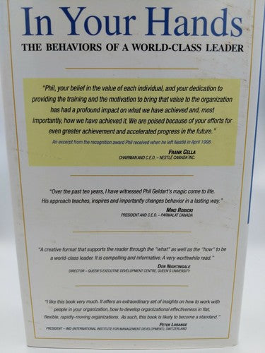 In Your Hands - The Behaviours of a World Class Leader by Phil Geldart Hardcover by Phil Geldart