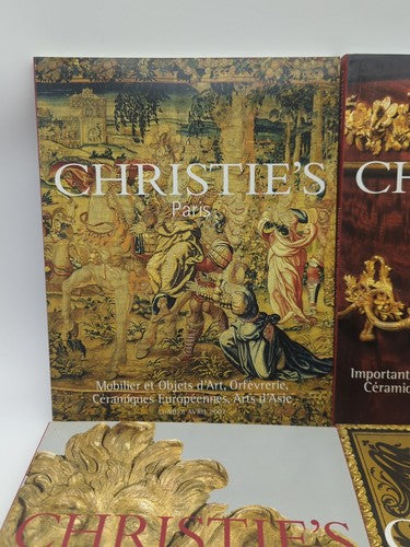 4x Christie's Auction Catalogues Monaco/Paris Furniture Goldware & Objects Art