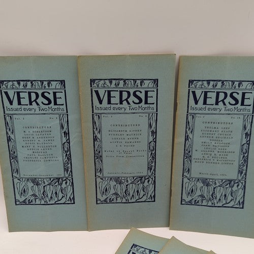 Verse - Issues 1929-1933 Nos. 1-24 Complete Rare & Scare Melbourne Australiana by Percival Serle