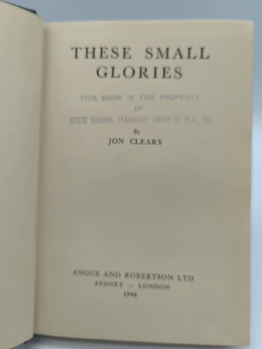 These Small Glories by Jon Clearly (Hardcover, 1946) 1st Edition by Jon Clearly