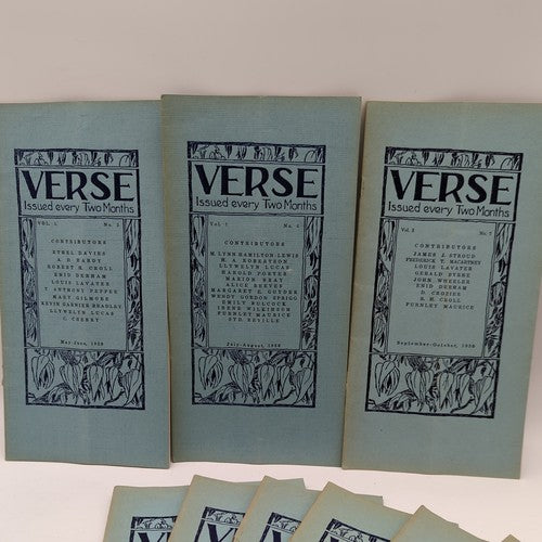 Verse - Issues 1929-1933 Nos. 1-24 Complete Rare & Scare Melbourne Australiana by Percival Serle