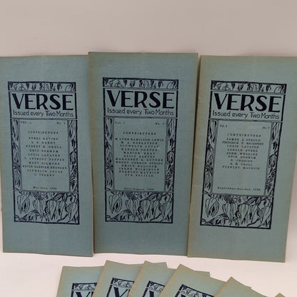 Verse - Issues 1929-1933 Nos. 1-24 Complete Rare & Scare Melbourne Australiana by Percival Serle