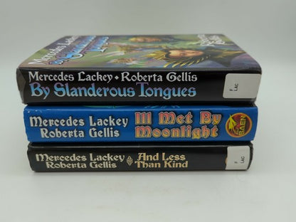 3x Mercedes Lackey/Roberta Cellis Doubled Edge Series 1 2 & 3 HCDJ 1st Edition by Mercedes Lackey