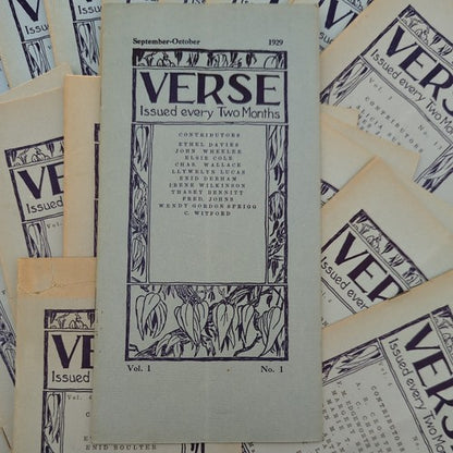 Verse - Issues 1929-1933 Nos. 1-24 Complete Rare & Scare Melbourne Australiana by Percival Serle