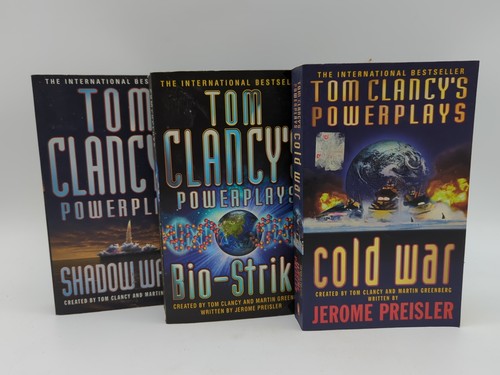 3x Tom Clancy Thriller Paperback Bundle Powerplays Shadow Watch, Bio-Strike... by Tom Clancy