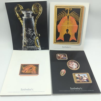 4x Sotheby's Auction Catalogues PARIS Importante Orfèvrerie Européenne 2009-2010