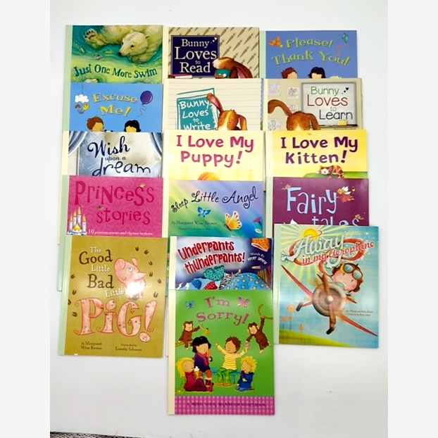 16 x children's picture books bundle: manners and animals stories by Various Authors book cover