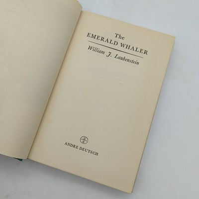 The Emerald Whaler by William J Laubenstein (Hardcover) 1st Edition by William J Laubenstein