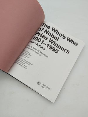 The Who's Who of Nobel Prize Winners, 1901-1996 by Bernard S Schlessinger 3rd Ed by June H. Schlessinger, Bernard S. Schlessinger