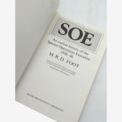 SOE by MRD Foot (Hardcover) WWII Biography Espionage Churchill's Secret Army by M.R.D. Foot