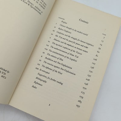 Chinese Thought from Confucius to Mao Tse-tung, Herrlee Glessner Creel 1964 by Herrlee Glessner Creel
