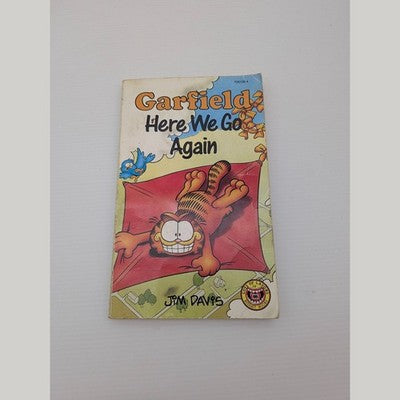 Garfield Here We Go Again by Jim Davis (Paperback, 1989) comic strip humor by Jim Davis