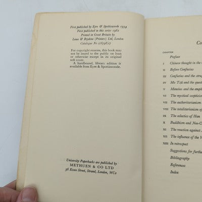Chinese Thought from Confucius to Mao Tse-tung, Herrlee Glessner Creel 1964 by Herrlee Glessner Creel