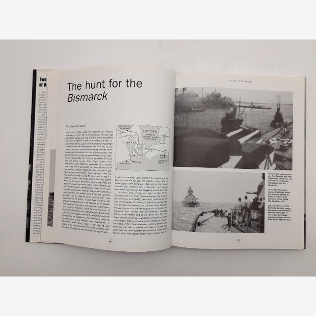 2 WWII Naval Battles: Hunt the Bismarck & Battle of Coral Sea (Hardcover 2007) by Chris Henry, Angus Konstam — photo 2
