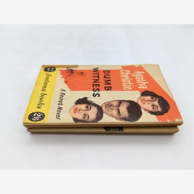 2 x vintage Agatha Christie paperbacks: Halloween Party & Dumb Witness by Agatha Christie — photo 2