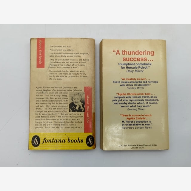 2 x vintage Agatha Christie paperbacks: Halloween Party & Dumb Witness by Agatha Christie — photo 4