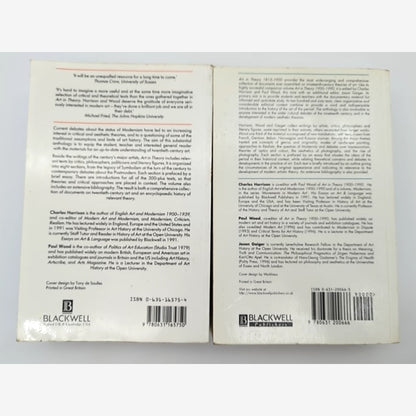 2x Art In Theory Books 1815-1900-1990 by Paul Wood & Charles Harrison by Paul Wood Charles Harrison — photo 6