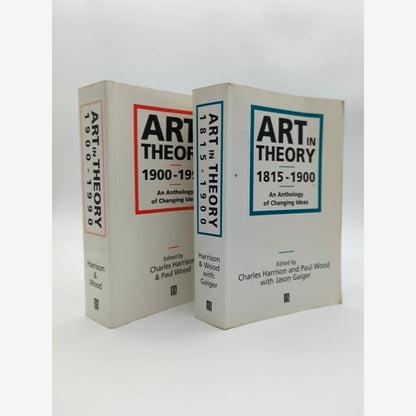 2x Art In Theory Books 1815-1900-1990 by Paul Wood & Charles Harrison by Paul Wood Charles Harrison book cover