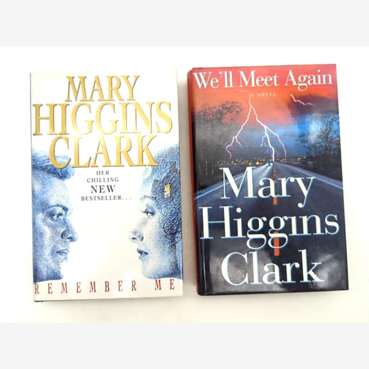 2x Mary Higgins Clark Hardcover Bundle We'll Meet Again & Remember Me by Mary Higgins Clark book cover