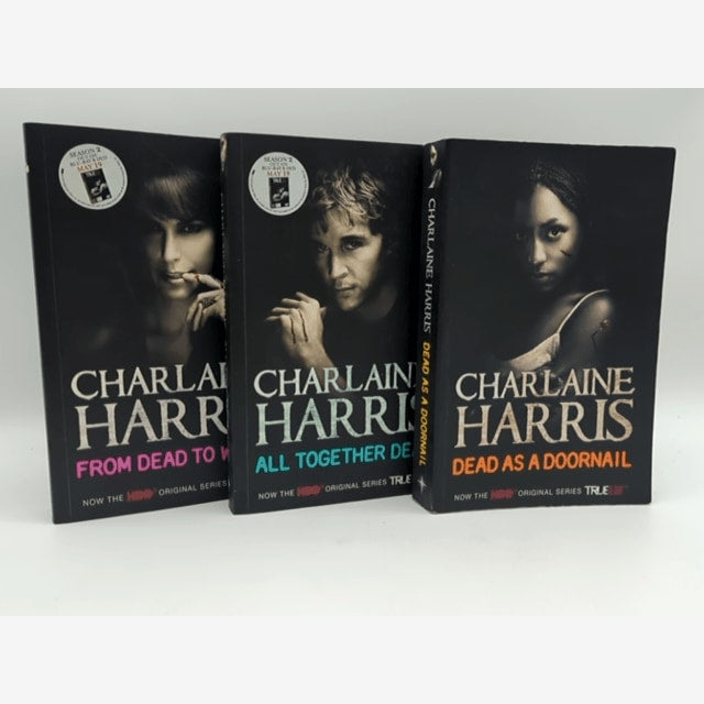 3x Dead Series by Charlaine Harris (Paperback) As An Doornail All Together Dead… by Charlaine Harris book cover