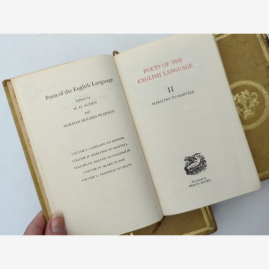 3x Poets of the English Language volumes 1, 2, 3, W H Auden by W H Auden & Norman Holmes Pearson — photo 2