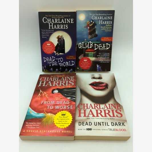 4x Charlaine Harris Paperback Bundle: Dead to the World; Club Dead; From Dead t… by Charlaine Harris — photo 2