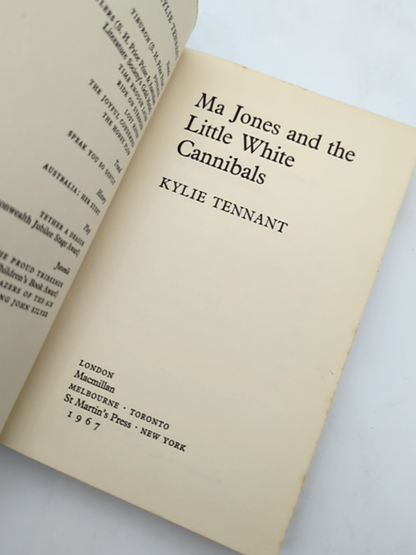 Ma Jones And The Little White Cannibals by Kylie Tennant (Hardcover, 1967) by Kylie Tennant