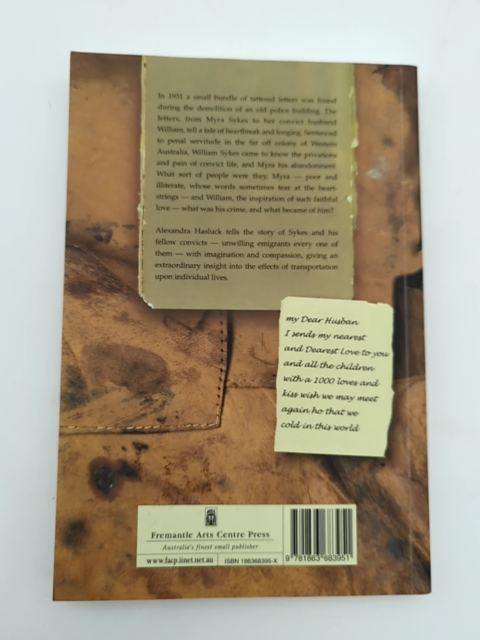 Unwilling Emigrants: Letters Of Convict's Wife by Alexandra Hasluck by Alexandra Hasluck