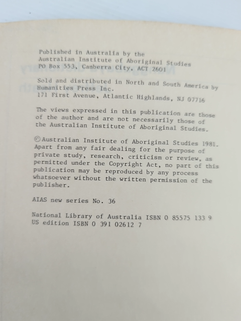Nunggubuyu Dictionary by Jeffrey Heath, Aboriginal Language, Anthropology by Jeffrey Heath