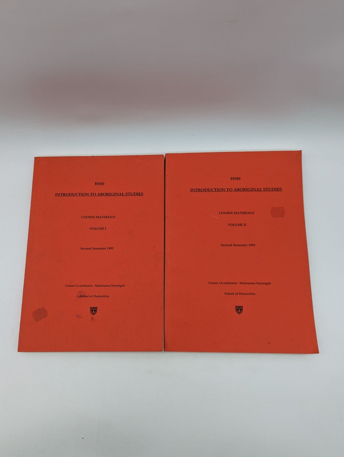 H180 Introduction to Aboriginal Studies by Mudrooroo Nyoongah, University Course by Mudrooroo Nyoongah