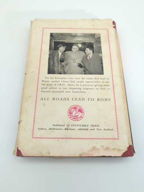 All Roads Lead To Rome by Frank Clune (Hardcover, 1950) 1st Edition by Frank Clune