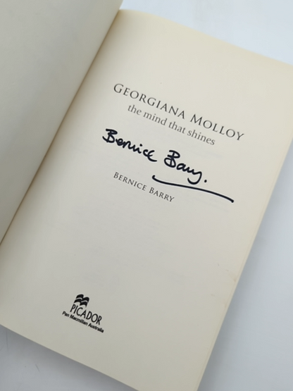 Georgiana Molloy The Mind That Shines by Bernice Barry, History, Signed by Bernice Barry