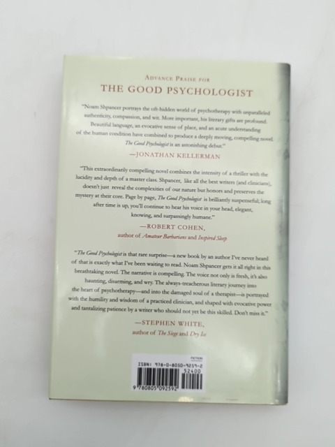 The Good Psychologist: Novel by Noam Shpancer (Hardcover, 2010) Psychology by Noam Shpancer