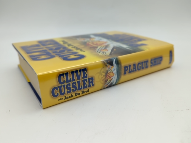 Plague Ship (the Oregon Files) by Clive Cussler & Jack Du Brul, SIGNED by Clive Cussler, Jack Du Brul