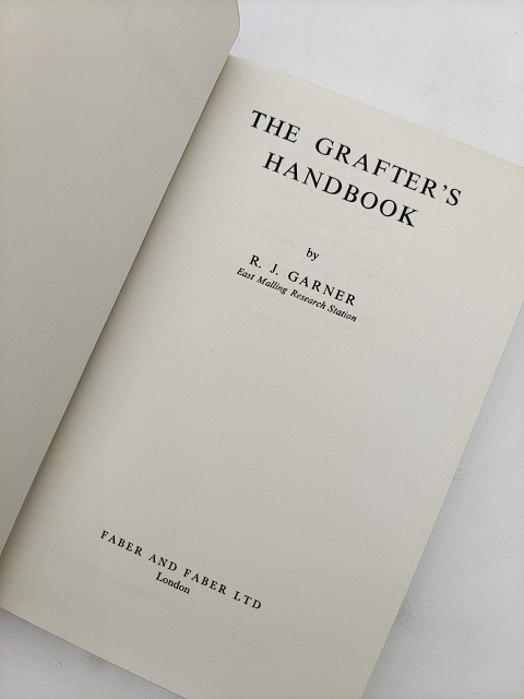 Grafter's Handbook by R.J. Garner (Cloth, 1967) Natural History by R.J. Garner