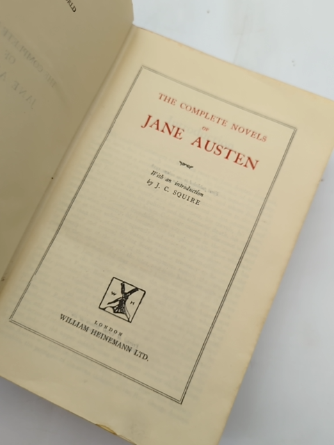 The Complete Novels Of Jane Austen by J C Squire (Cloth, 1932) by J C Squire