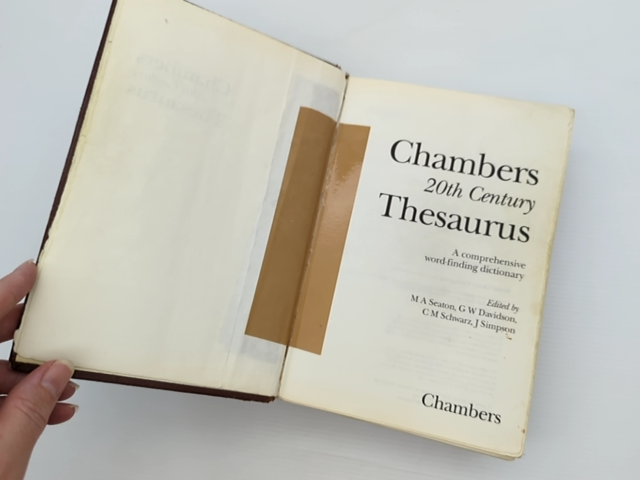 Chambers 20th Century Thesaurus Comprehensive Word-finding Dictionary, M. A. Sea by M. A. Seaton