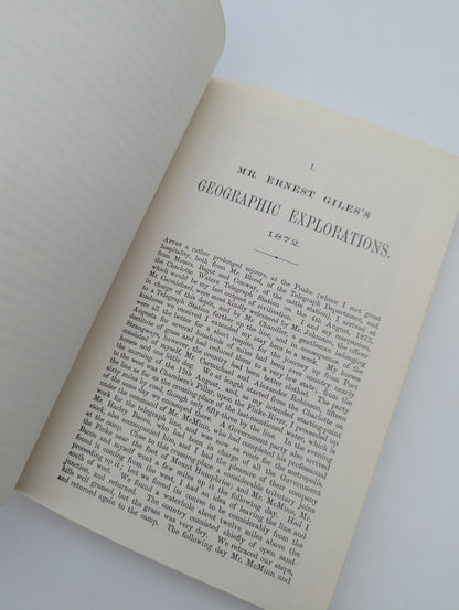 Geographic Travels In Central Australia From 1872 To 1874 by Ernest Giles Expl.. by Ernest Giles