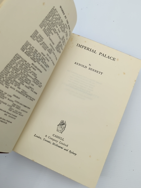 Imperial Palace by Arnold Bennett (Hardcover, 1931) by Arnold Bennett