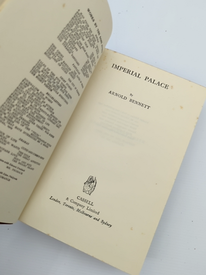 Imperial Palace by Arnold Bennett (Hardcover, 1931) by Arnold Bennett