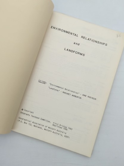 Environmental Relationships And Landforms by M Warburton A Robinson by M Warburton A Robinson