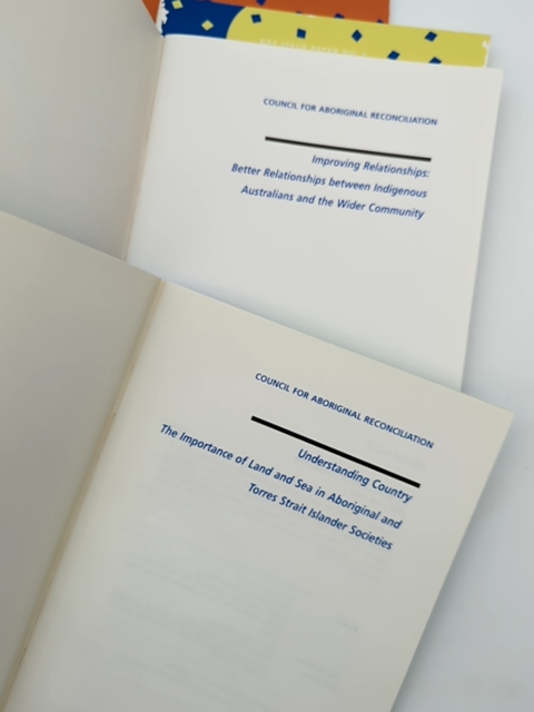 4x Aboriginal Reconciliation Key Issue Papers 1-4 by Council For Aboriginal Reconciliation