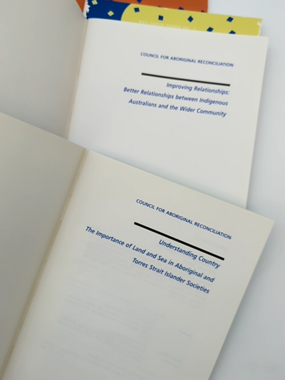 4x Aboriginal Reconciliation Key Issue Papers 1-4 by Council For Aboriginal Reconciliation