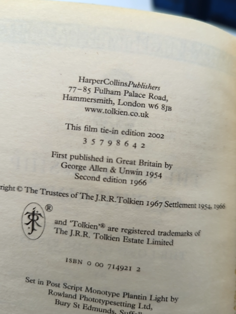 The Lord Of The Rings Box Set Trilogy, Film Tie-in covers, paperback by J. R. R. Tolkien