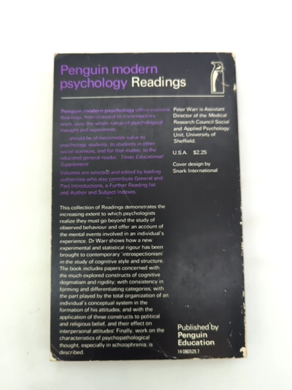 Thought And Personality by Peter B Warr (Paperback, 1970) by Peter B Warr
